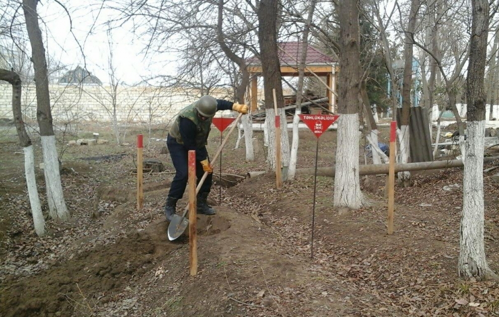 Tərtərdə 1 hərbi sursat zərərsizləşdirilib