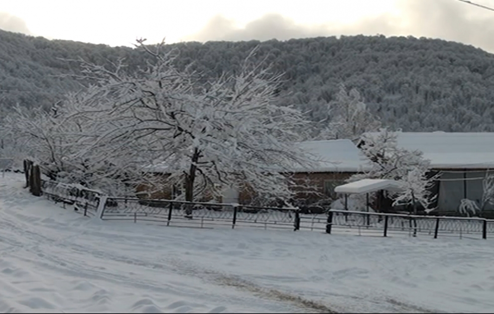 Winterliche Ansichten von Zagatala