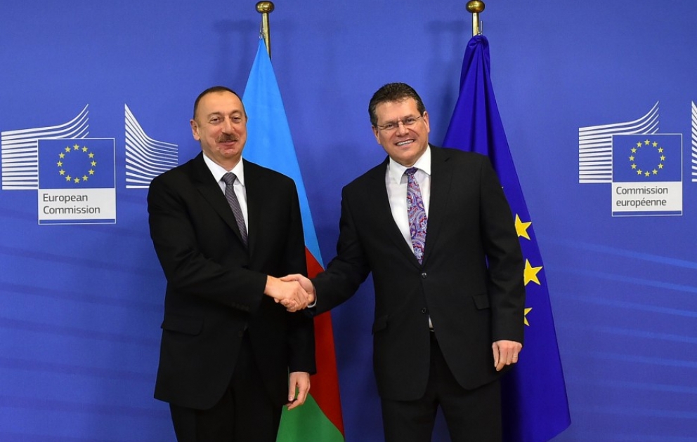Bruxelles : entretien du président Ilham Aliyev avec le vice-président de la Commission européenne chargé de l’union énergétique