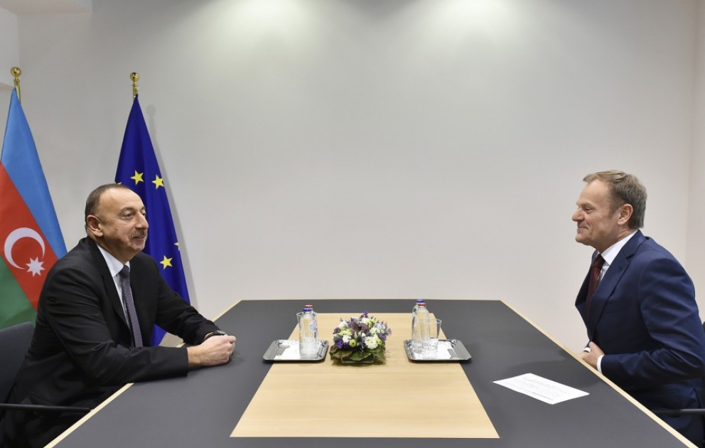 President Ilham Aliyev met with President of European Council