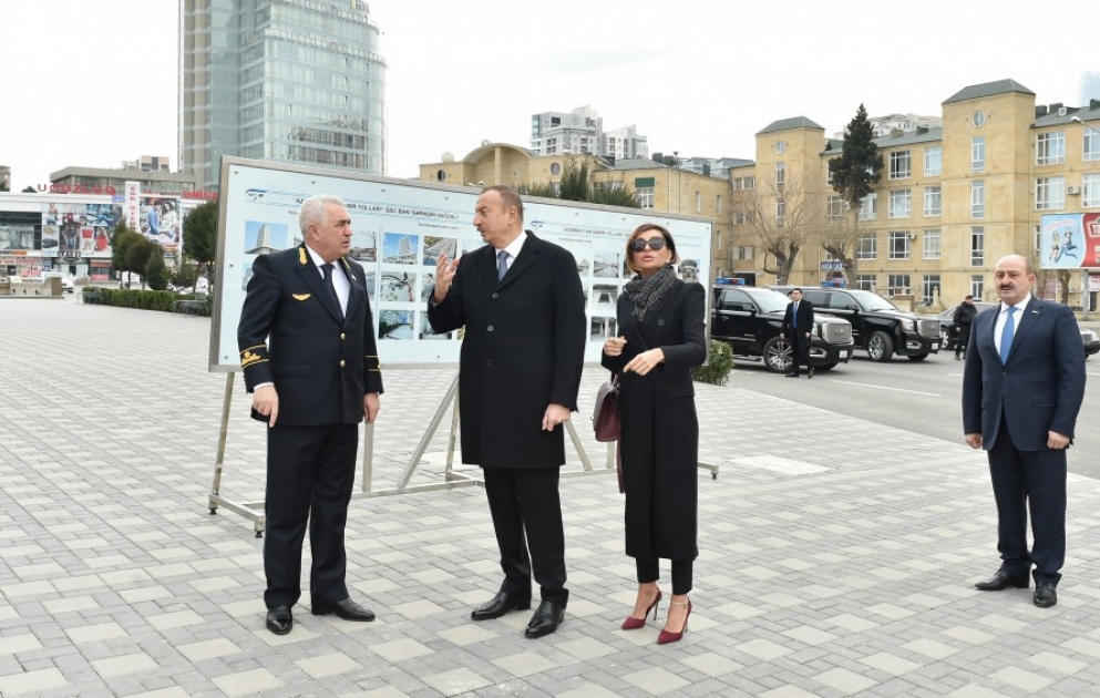 President Ilham Aliyev attended opening of newly renovated Baku Railway Station