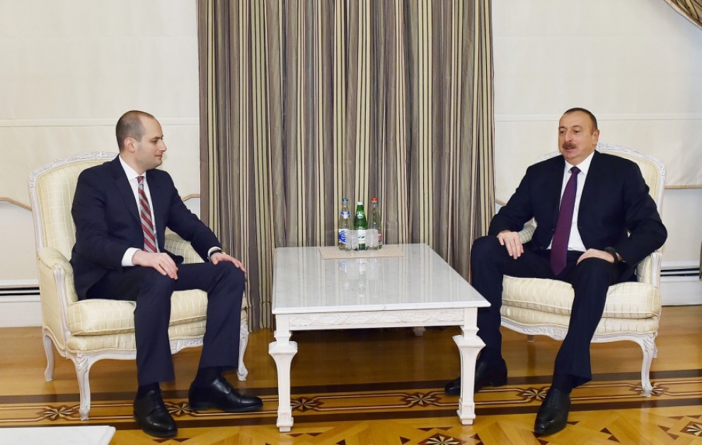 Präsident Ilham Aliyev empfängt Georgiens Außenminister