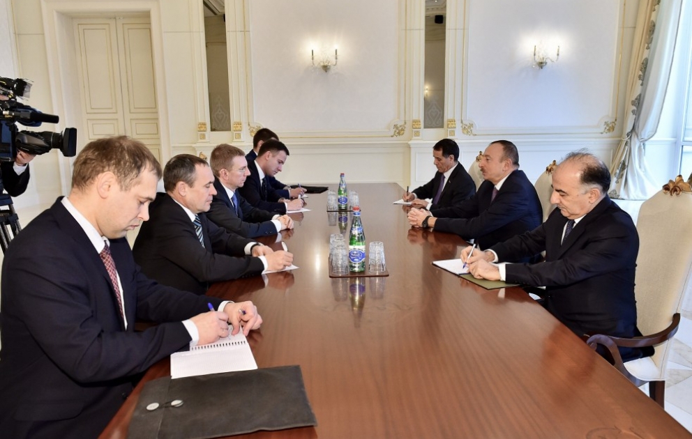 President Ilham Aliyev received delegation led by Latvian Foreign Minister