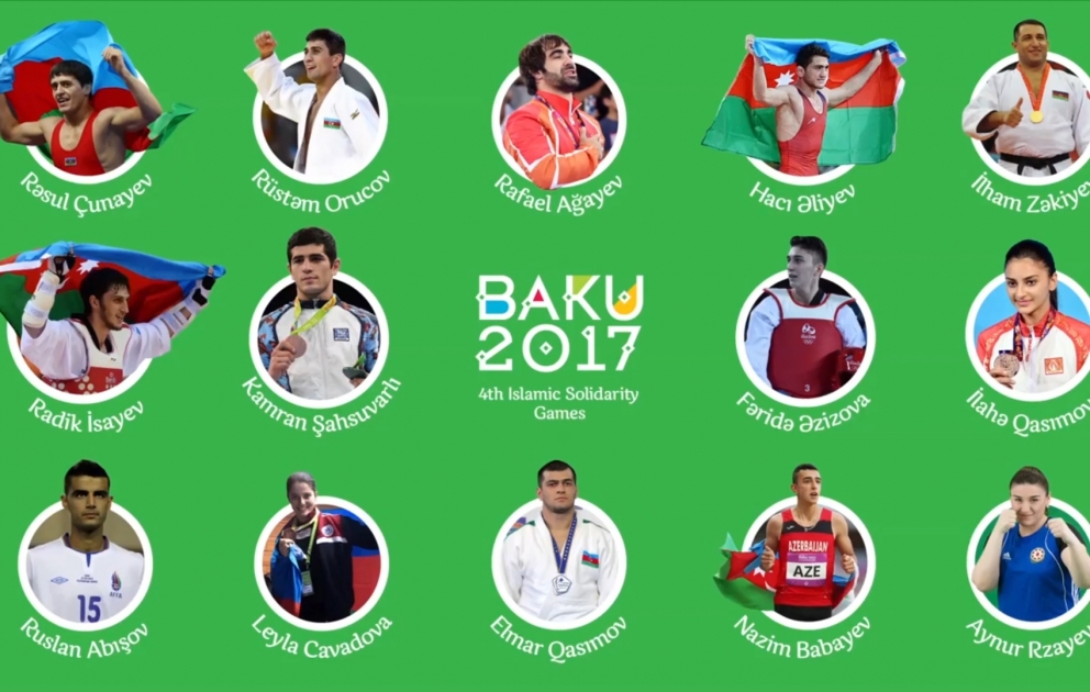 “Bakı-2017” IV İslam Həmrəyliyi Oyunlarının idmançı səfirlərinin təqdimat çarxı