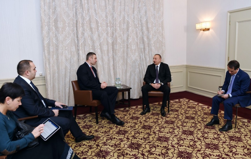 President Ilham Aliyev met with Kiev Mayor in Munich