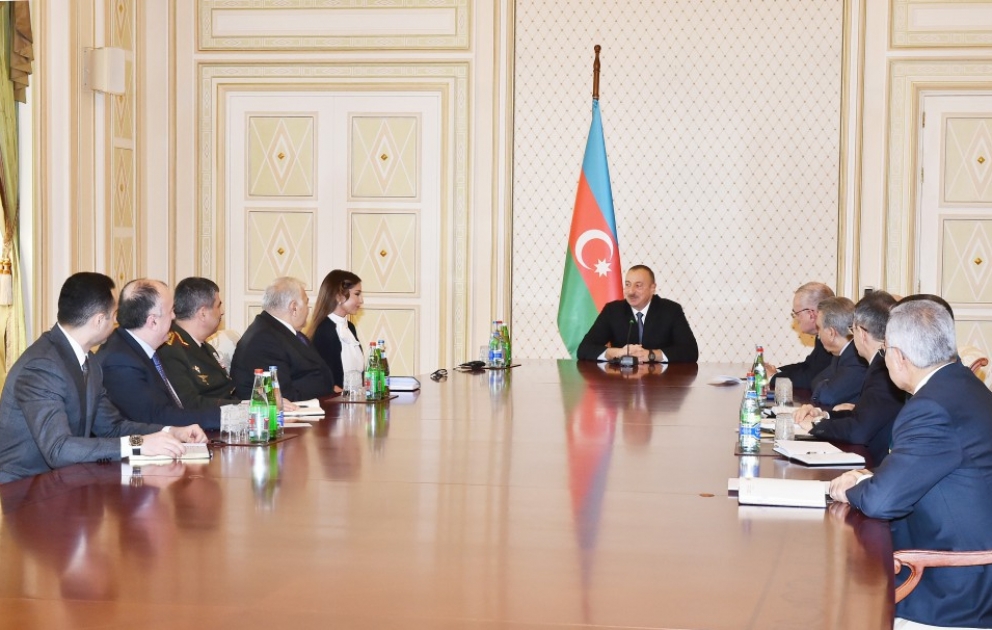Le Conseil de sécurité s’est réuni sous la présidence du président Ilham Aliyev