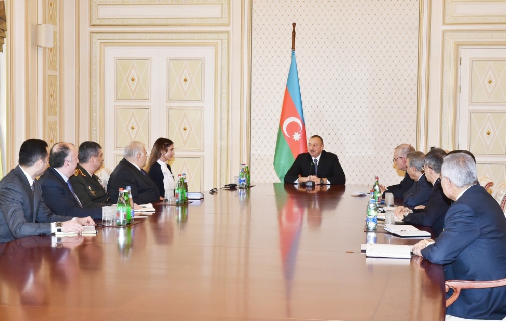 Sitzung des Sicherheitsrates unter Vorsitz von Präsident Ilham Aliyev