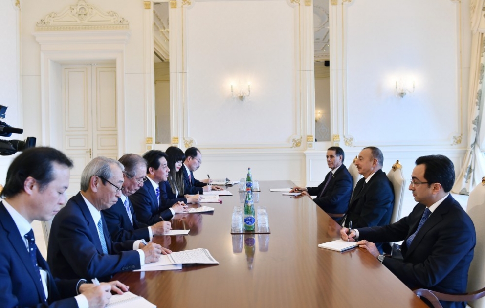 President Ilham Aliyev received delegation led by Japanese State Minister
