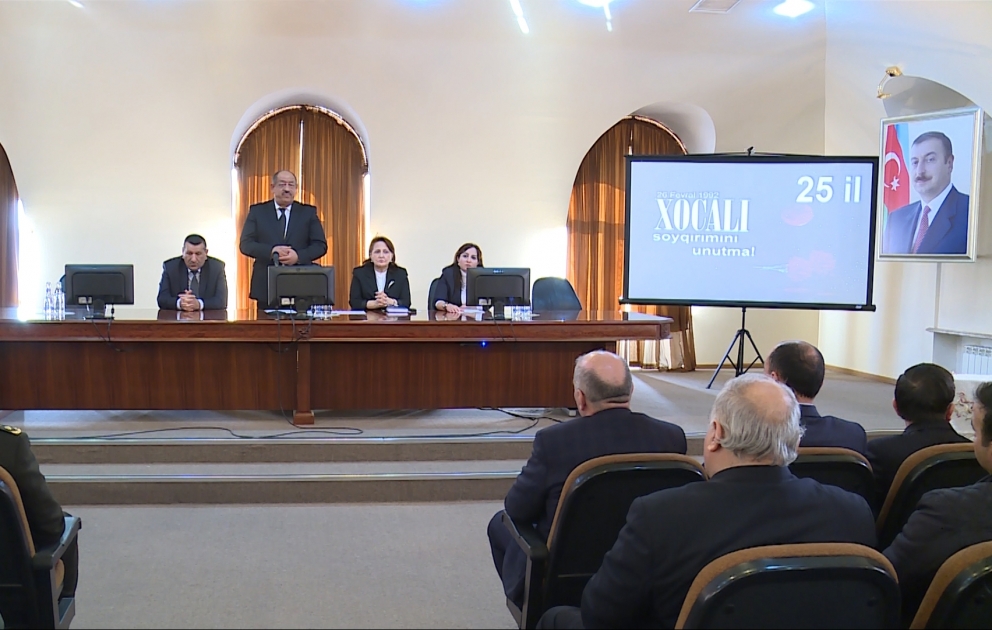 Xocalı soyqırımının 25-ci ildönümü ilə əlaqədar anım tədbiri keçirilib