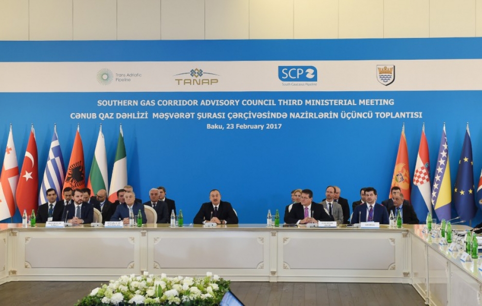 La 3e réunion ministérielle en marge du Conseil consultatif sur le Corridor gazier Sud débute à Bakou