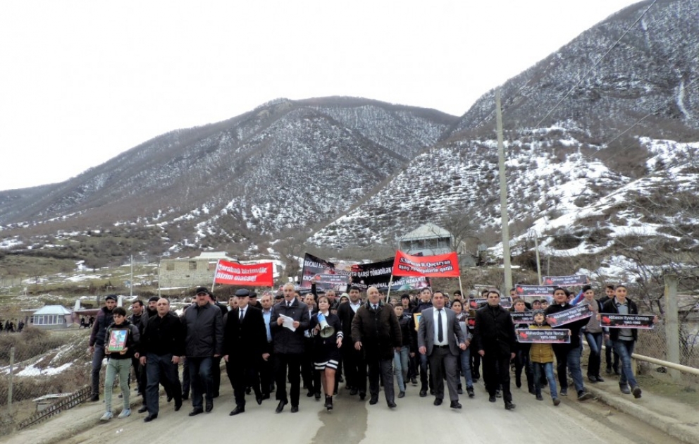 Xocalılıların yürüşü: “Haaqa tribunalı günahkarları gözləyir”