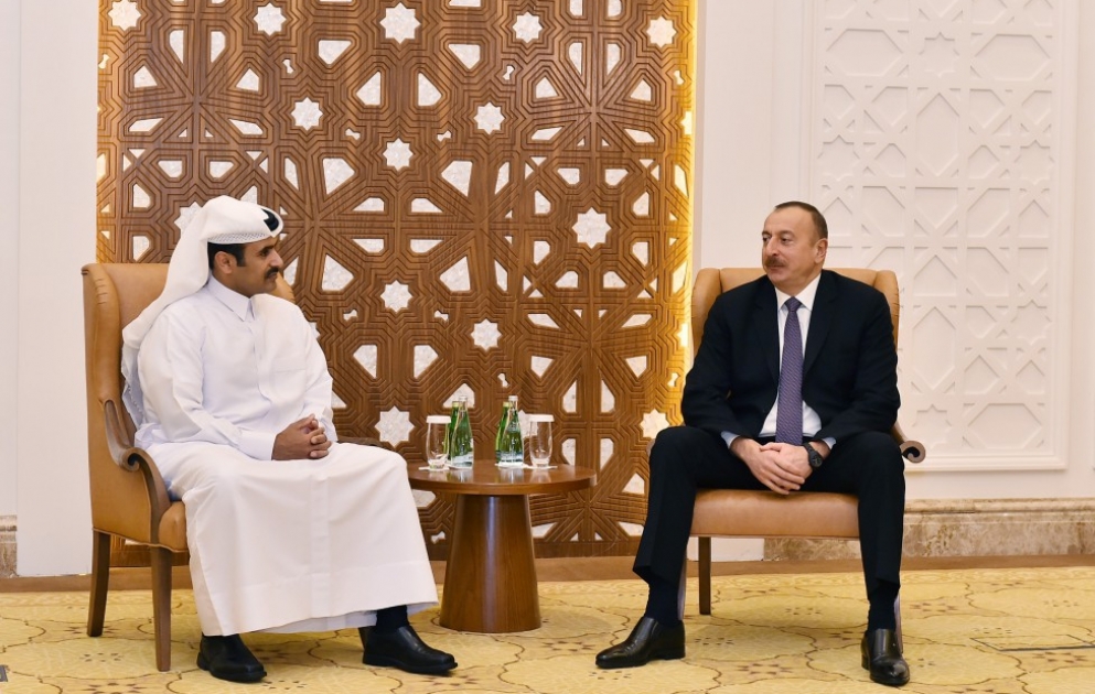 President Ilham Aliyev met with President and CEO of Qatar Petroleum