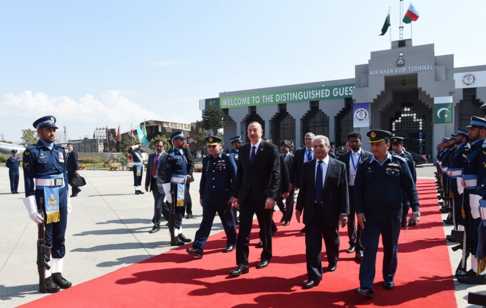 Le président Ilham Aliyev termine sa visite au Pakistan