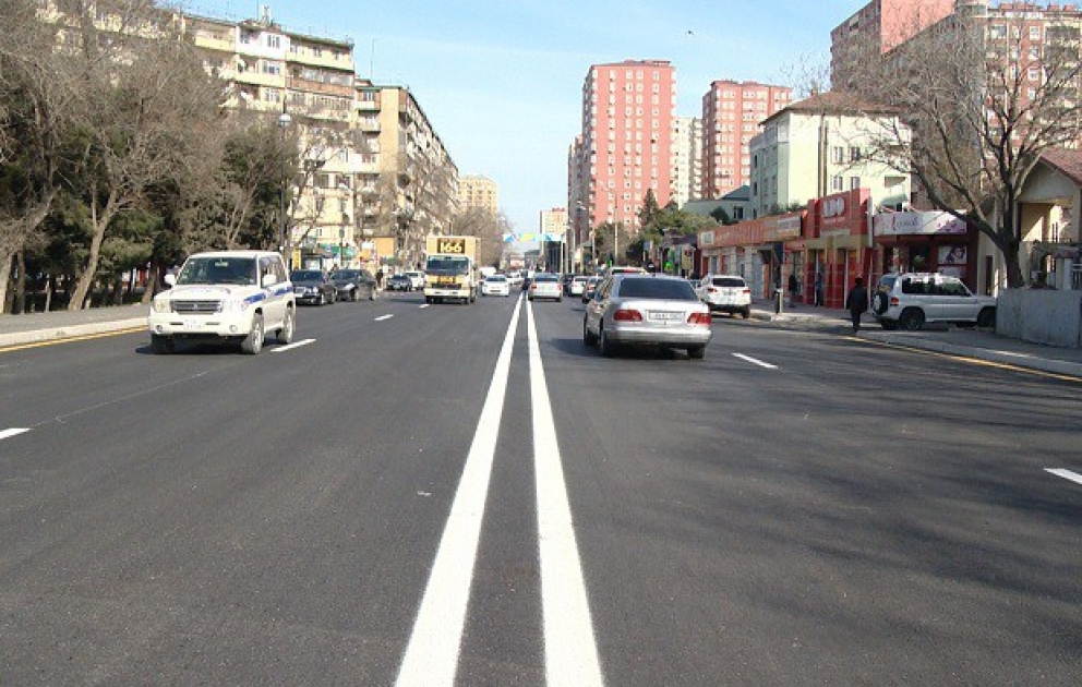 Cəfər Xəndan küçəsində təmir işləri yekunlaşıb