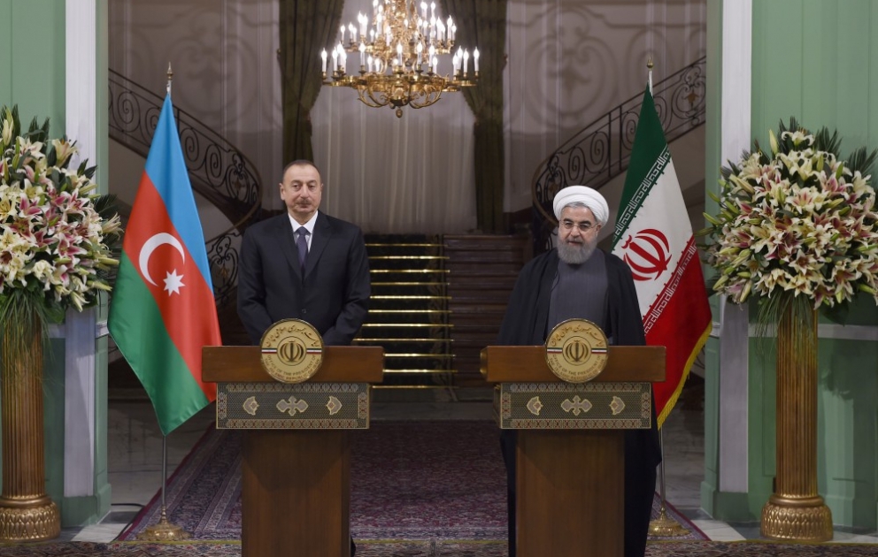 Azerbaijani, Iranian presidents made press statements