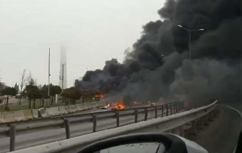 В Стамбуле разбился вертолет