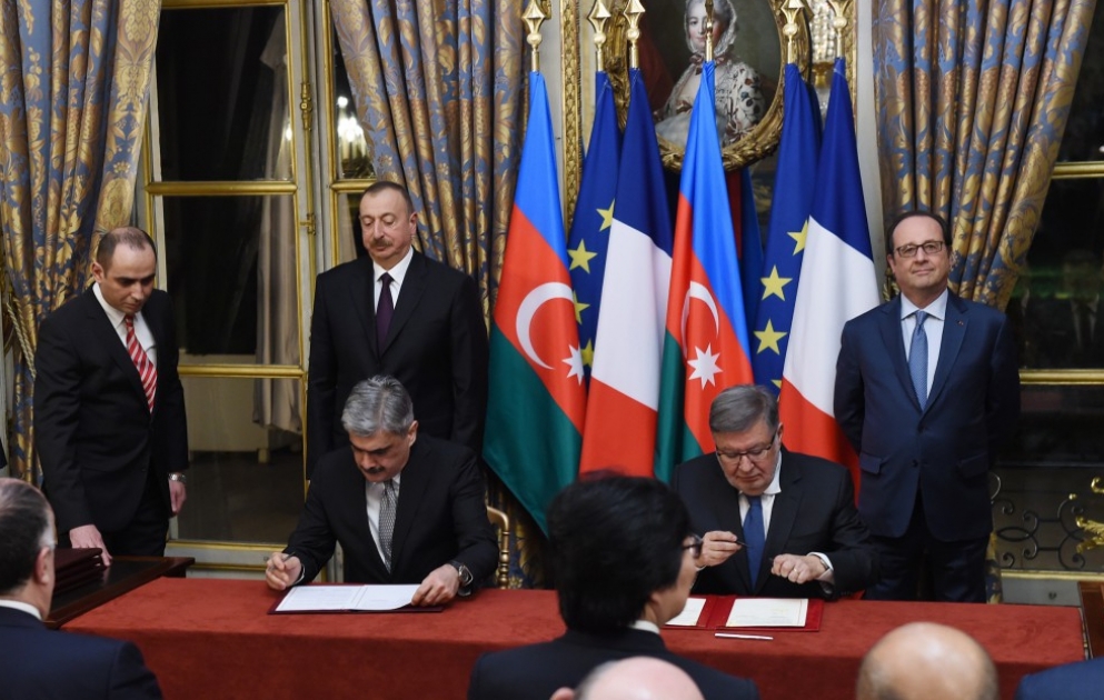Azerbaijan, France signed documents