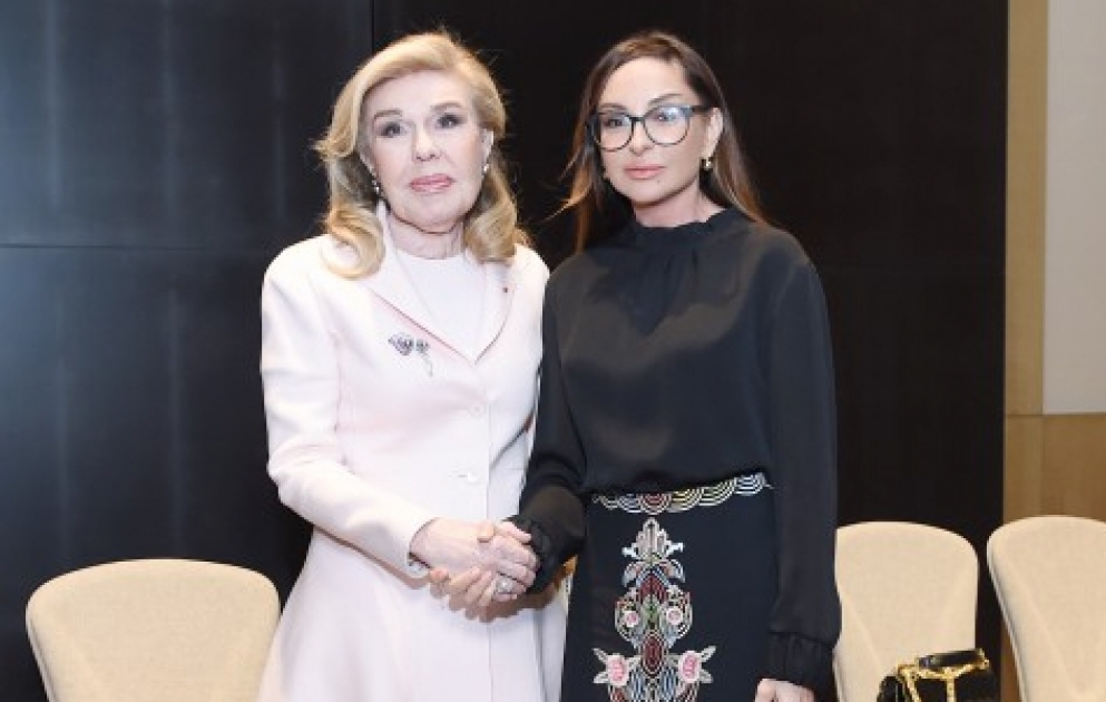 Birinci vitse-prezident Mehriban Əliyeva UNESCO-nun xoşməramlı səfiri Marianna Vardinoyannis ilə görüşüb