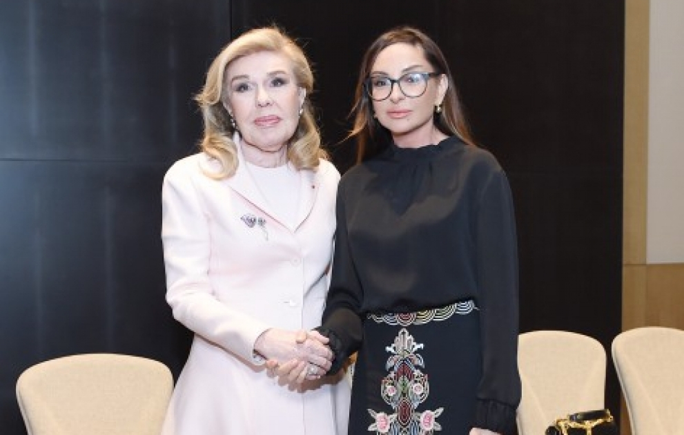 Entretien de Mehriban Aliyeva avec Marianna Vardinoyannis