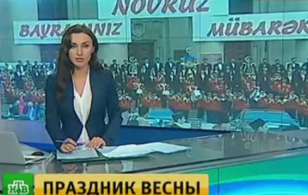 Rusiyanın НТВ kanalı Bakıda keçirilən Novruz bayramı haqda sujet yayıb