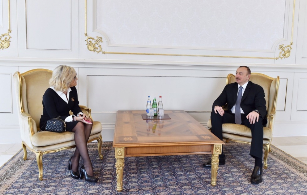 Entretien du président Ilham Aliyev avec la nouvelle ambassadrice du Portugal