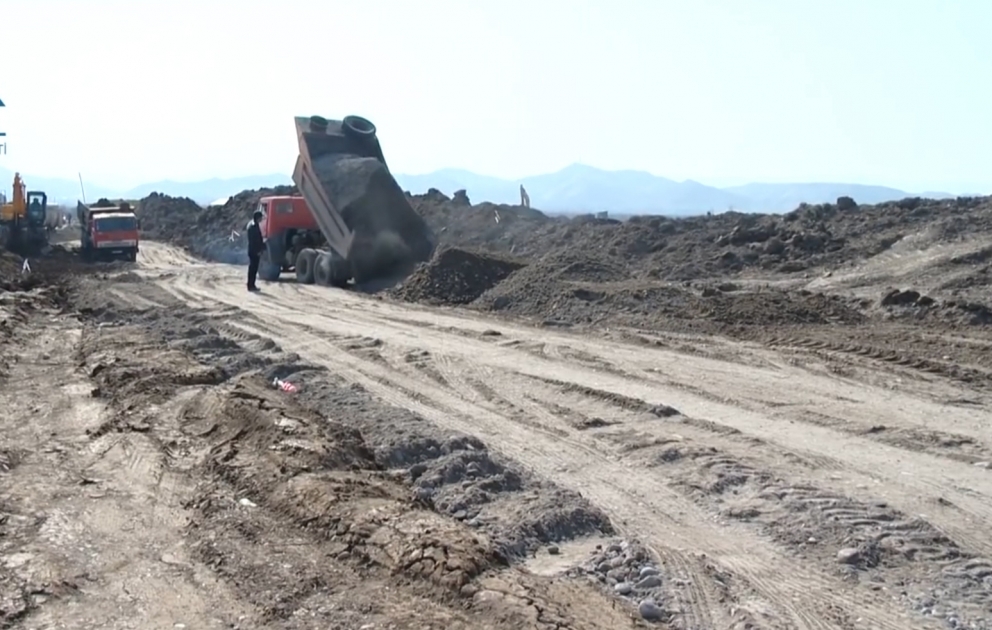Cocuq Mərcanlıya çəkilən avtomobil yolunun tikintisi yekunlaşır