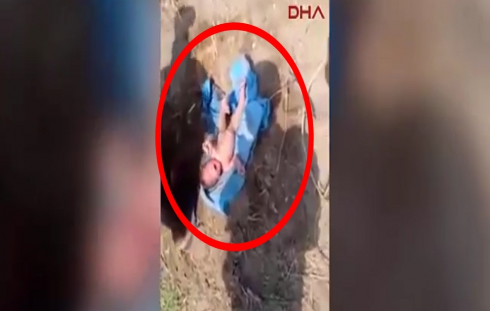 Diri-diri basdırılmış uşaq xilas edildi