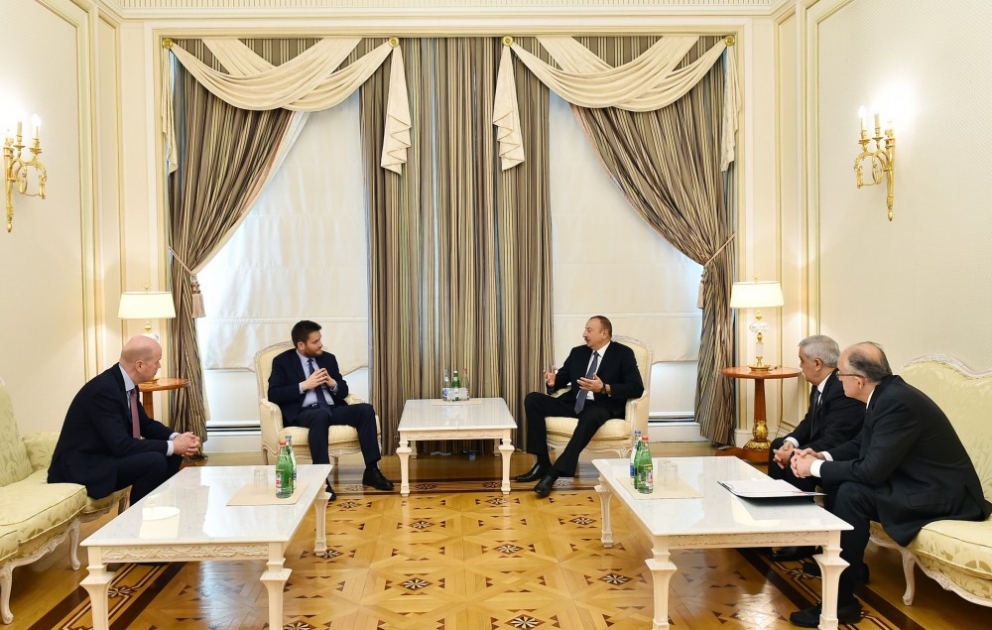 Azərbaycan Prezidenti İlham Əliyev BP şirkətinin baş əməliyyat rəhbərini və regional prezidentini qəbul edib