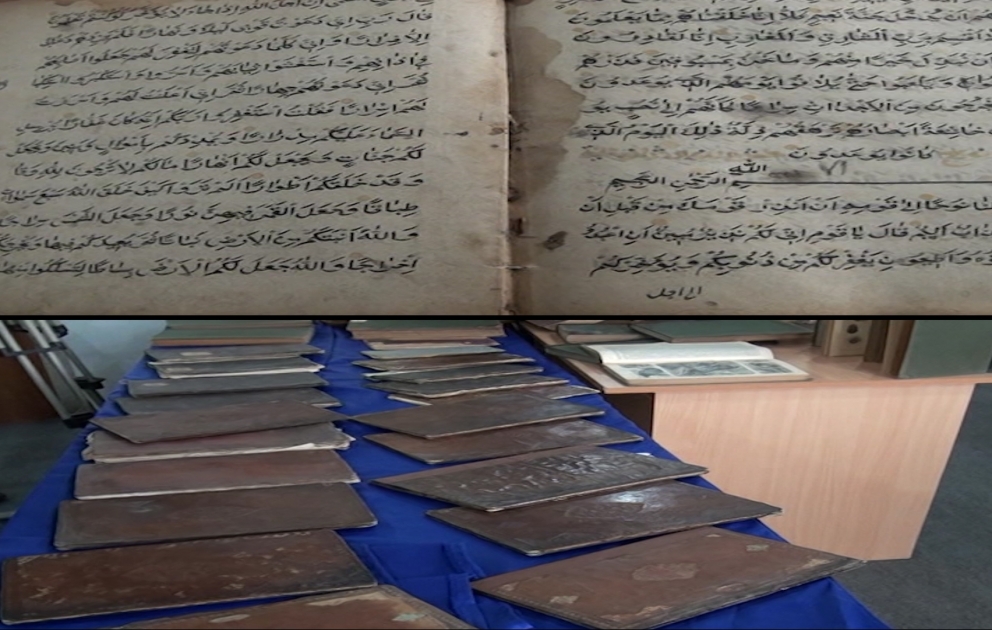 Salyanda kitabxanaya 250 ildən çox yaşı olan iki “Qurani-Kərim” hədiyyə edilib