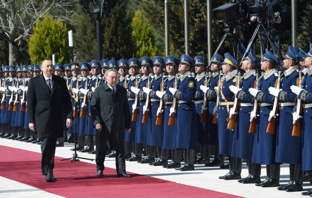 Official welcome ceremony was held for Kazakh President Nursultan Nazarbayev