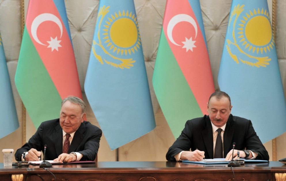 Signature des documents entre l’Azerbaïdjan et le Kazakhstan