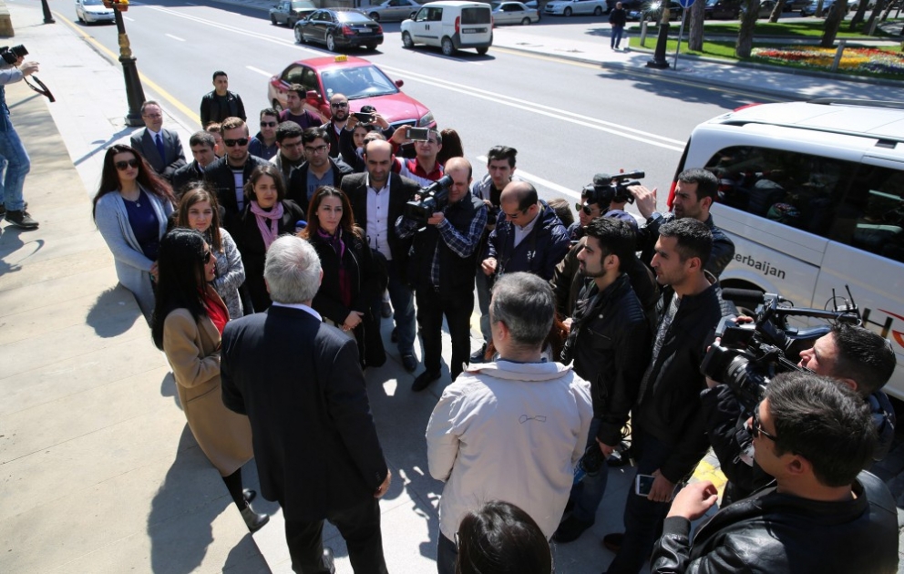 Media nümayəndələri Formula-1 Azərbaycan Qran-prisinə hazırlıq işləri ilə tanış olublar