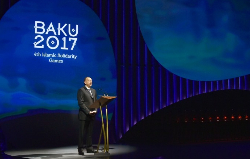 Водное путешествие IV Игр исламской солидарности «Баку-2017» началось с Каспия 
В церемонии принял участие Президент Азербайджана