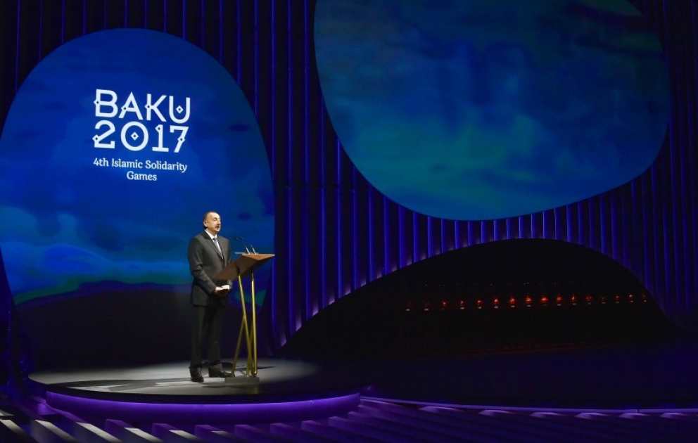 “Bakı-2017” IV İslam Həmrəyliyi Oyunlarının su səyahəti Xəzərdən başlandı 
Azərbaycan Prezidenti İlham Əliyev mərasimdə iştirak edib
