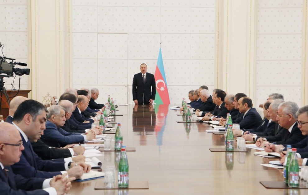 President Ilham Aliyev chaired Cabinet meeting on results of first quarter of 2017 and future tasks