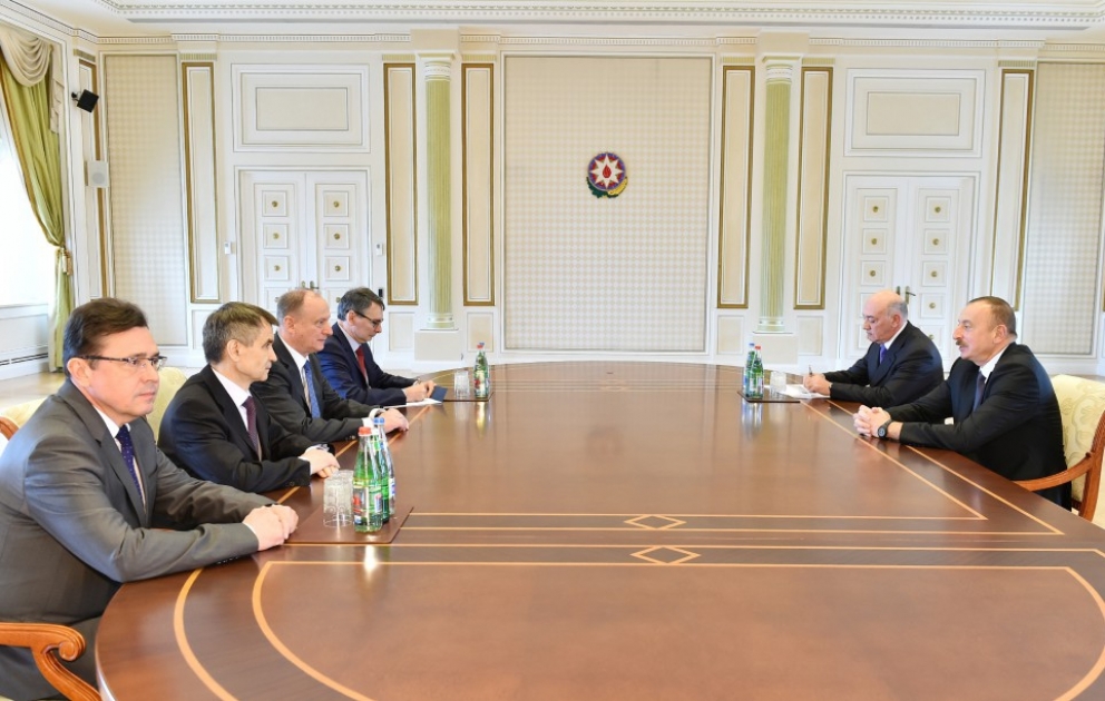 President Ilham Aliyev received delegation led by Secretary of Russian Security Council