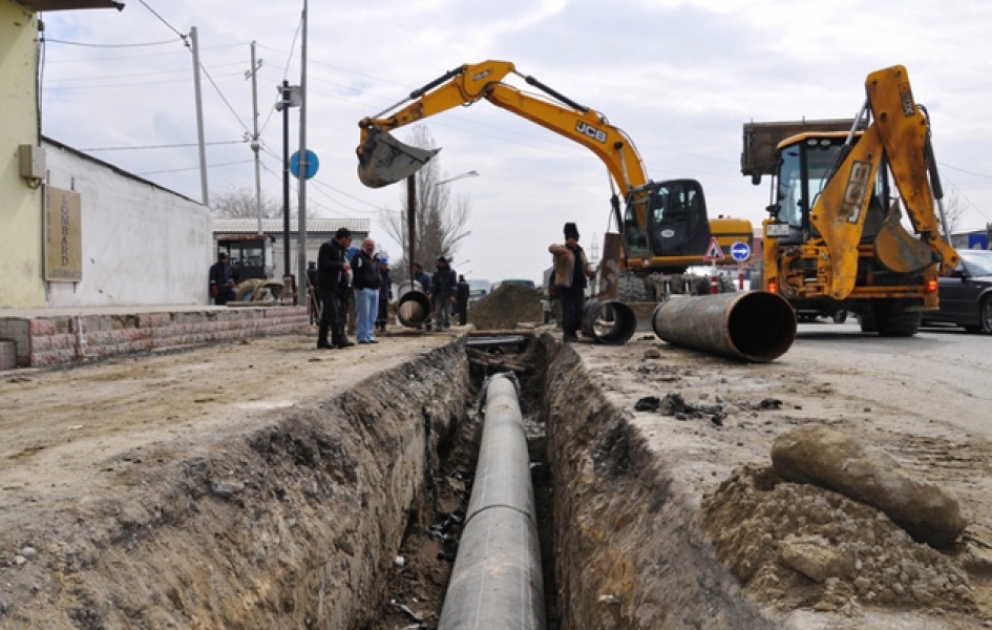 Xızı şəhərinin su təchizatı və kanalizasiya sistemlərinin yenidən qurulması işləri davam edir