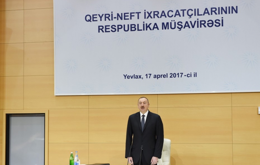 President Ilham Aliyev chaired republican conference of non-oil exporters in Yevlakh