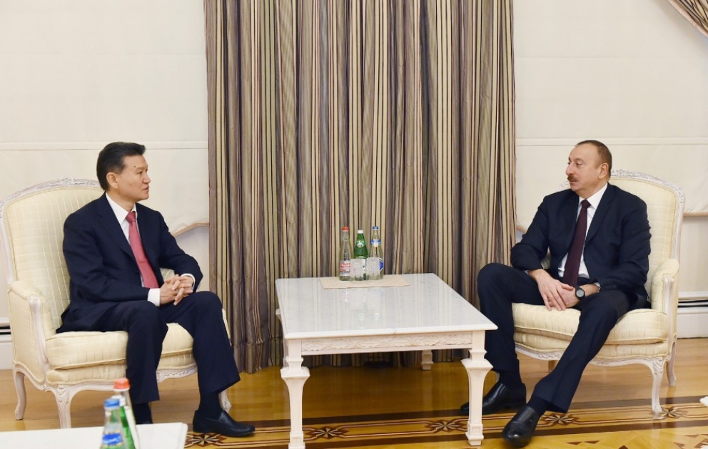 President Ilham Aliyev received FIDE President