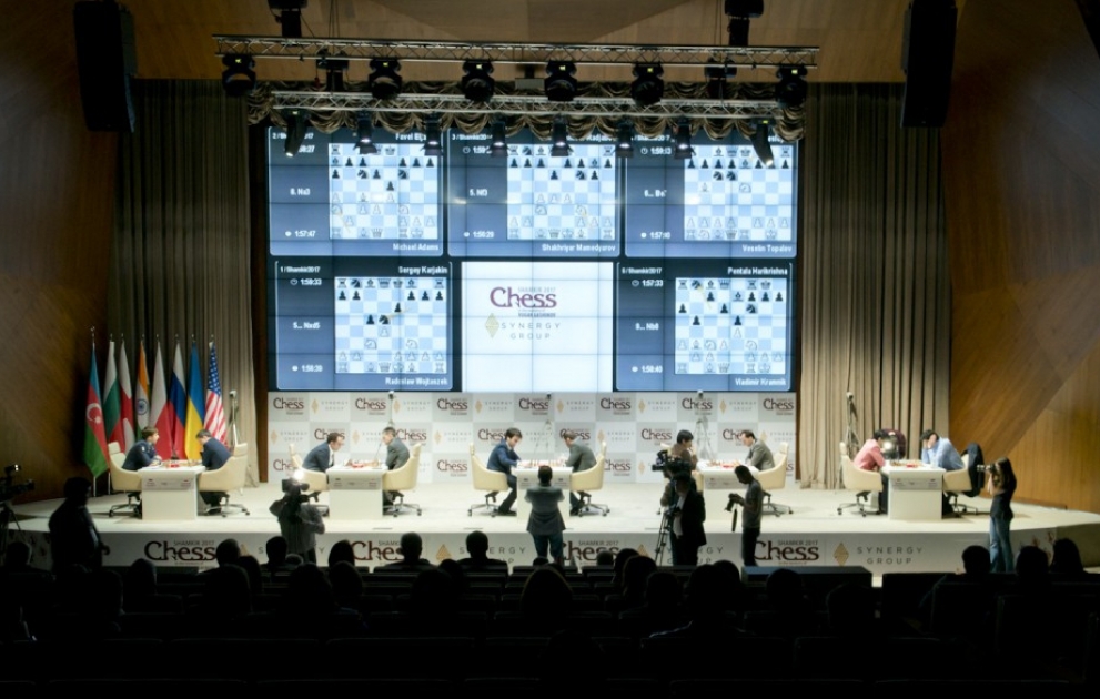 “Shamkir Chess-2017” şahmat turnirinin beşinci turuna start verilir
