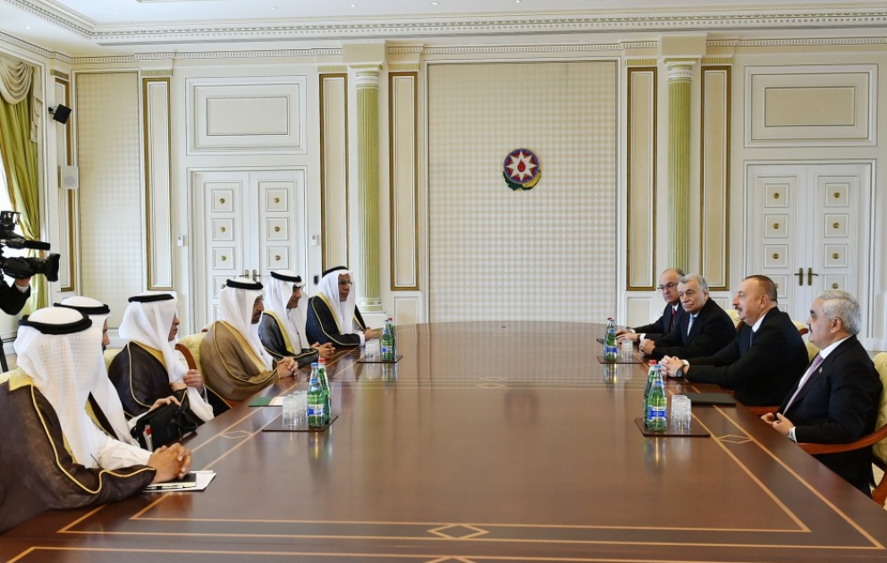 Präsident Ilham Aliyev empfängt Delegation um Minister für Energie, Industrie und Mineralressourcen von Saudi-Arabien