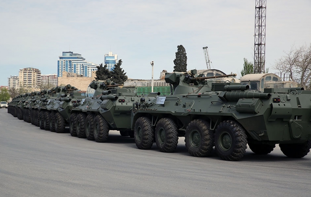 Russia delivered a new batch of modern weapons and military equipment to Azerbaijan