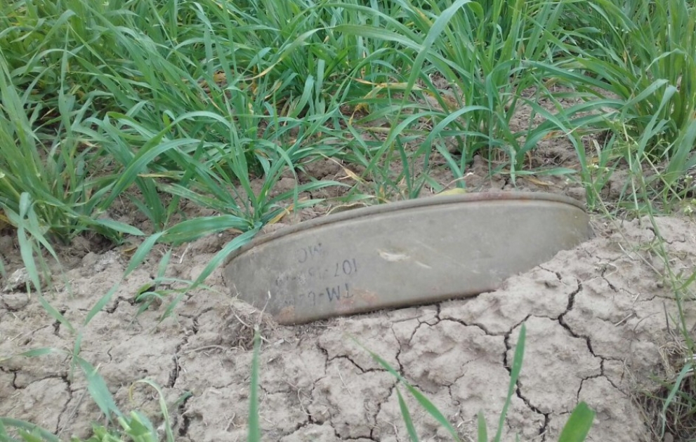 Füzulidə tank əleyhinə mina zərərsizləşdirilib