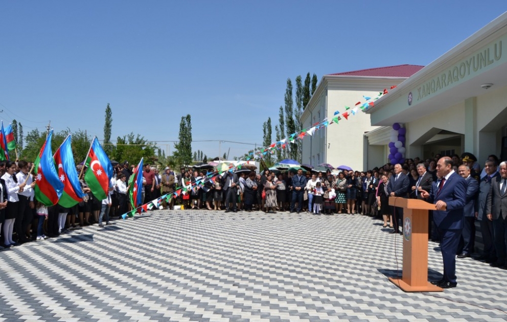 Xanqaraqoyunlu kəndində yenidən qurulan məktəb binası istifadəyə verilib