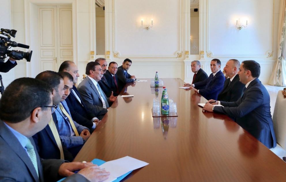 Präsident Ilham Aliyev empfängt jordanische Delegation