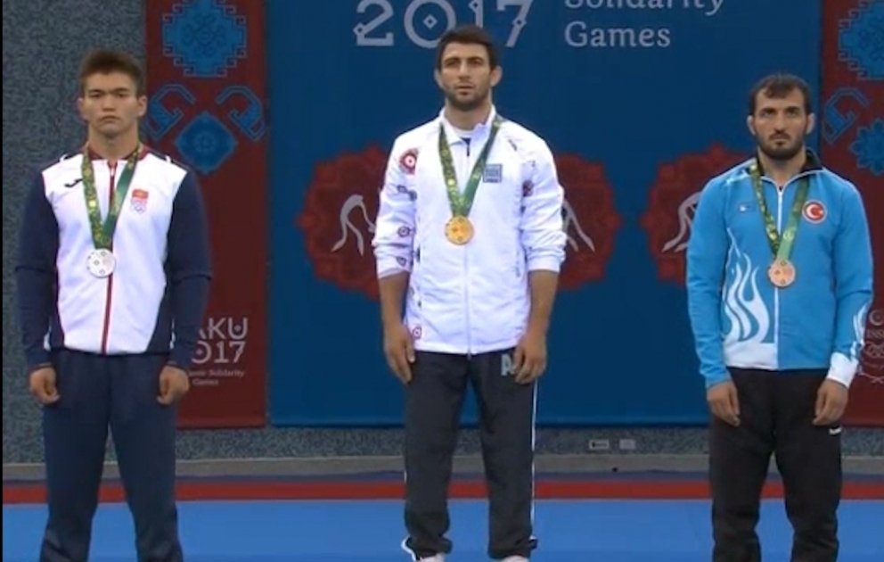 İslamiada: Azərbaycanın yunan-Roma güləşçisi Kamran Məmmədov qızıl medal qazanıb