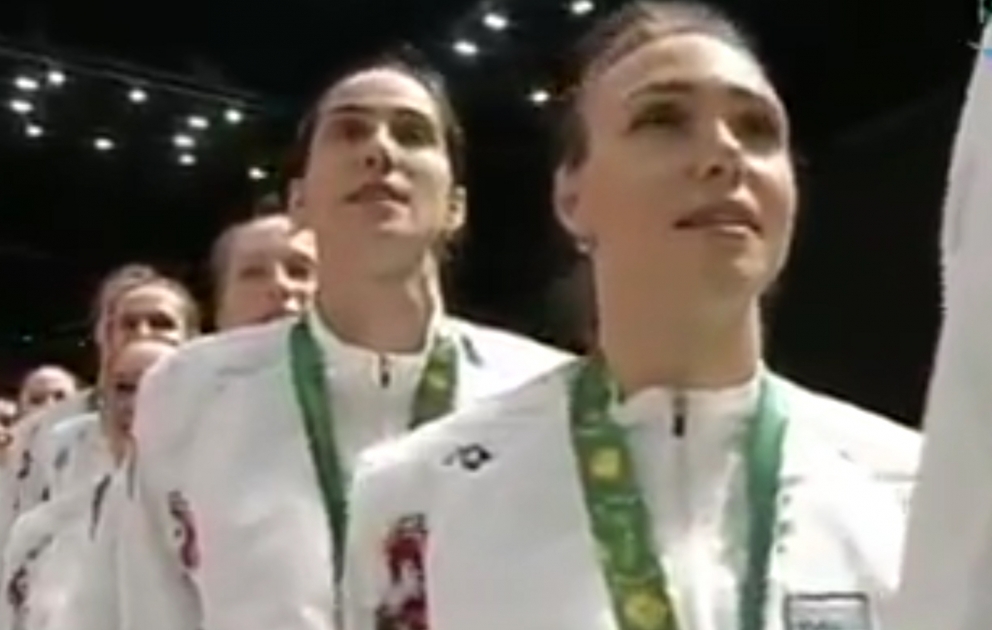 Azərbaycan qadın milli voleybol komandasının ifasında himnimiz