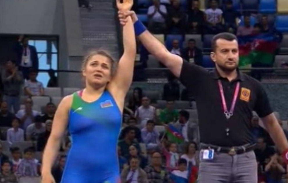 Elis Manolova qadın güləşçilərimizin aktivinə İslamiadanın ikinci qızıl medalını yazdırıb