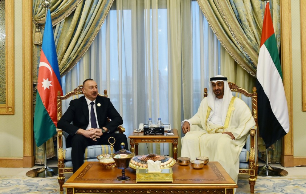 Entretien du président azerbaïdjanais avec le Prince héritier d’Abou Dhabi