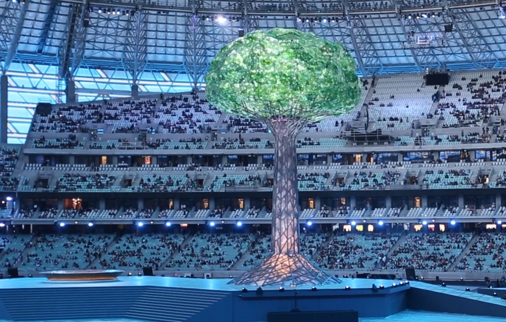 Bakı Olimpiya Stadionu İslamiadanın bağlanış mərasiminə hazırlaşır